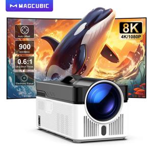 Magcubic HY450 프로젝터 초단초점 자동 오프셋 1080P 8K 전자 초점 900 ANSI 에어 마우스 음성 비서 H726