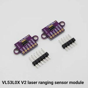 VL53L0X 타임 오브 플라이트 (ToF) 레이저 거리 측정 센서 브레이크아웃 940nm GY-VL53L0XV2 레이저 거리 모듈 I2C IIC 3.3V/5V 아두이노용