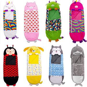 만화 플러시 어린이 Sleepsack 베개 아기 동물 수면 자루 소년 & 소녀 부드러운 인형 베개 생일 선물에 포함