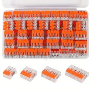 퀵 커넥터, DIY 와이어 커넥터(28-12 AWG), 2/3/4/5 포트, 플러그인 전기 연결 단자, 미니 케이블 단자
