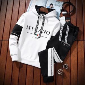 스포츠 캐주얼 데일리 남성 Tracksuit 야외 핫 세일 후드 가을 겨울 싱글 피스 스웨트 셔츠와 스웨트 팬츠 컴포트 조깅