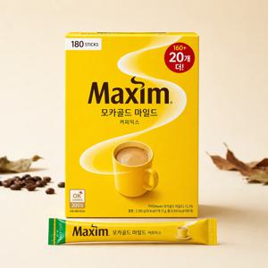 맥심 모카골드 마일드 커피믹스 180T x 6통 (1박스)