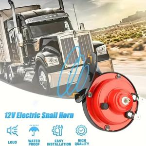 1/2개 자동차 경적 300db 라우드 경적 SUV 트럭 보트 기차 12V 달팽이 에어 라우드 압력 스피커 오토바이 초강력 경적