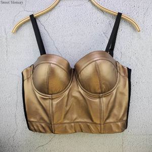 J739 Dropship 소녀를위한 아름다운 브래지어 여성 탱크 Camis Sweet Memory Leather Camisole 여성 조끼 다재다능하고 섹시한 코르셋