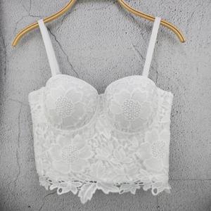 J740 Dropship 소녀를위한 아름다운 브래지어 여성 의류 Sweet Memory Strapless 수 놓은 코르셋 나이트 클럽 댄스 다목적