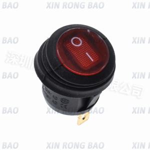 5PCS ON/OFF 라운드 방수 보트 LED 로커 스위치 라이트 12V 220V 전원 버튼 스위치 On Off On Toggle Boat