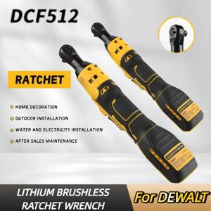 디월트 DCF512 3/8인치 10mm 브러시리스 라쳇 직각 렌치 LED 무선 드라이버 가변 속도 파워 렌치 20V