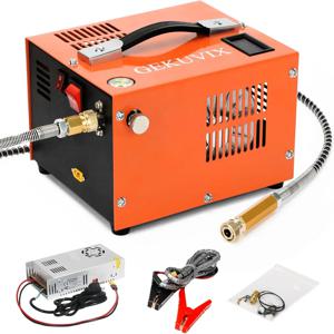 PCP 에어 컴프레서 4500psi LED 디스플레이 화면 소형 필터 자동차 컴프레서 12V DC 30mpa 300bar 4500psi PCP 펌프