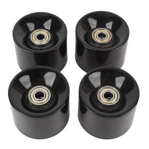 스케이트보드 휠 고탄성 PU 60x45mm 롱보드 롤러 휠 베어링 포함 스케이트보드 베어링 휠