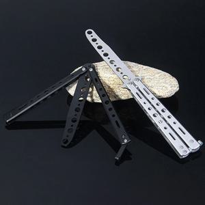 휴대용 나비 훈련 나이프 접이식 트레이너, 포켓 플레일 나이프, 언컷 블레이드, 나비 빗, 훈련 도구