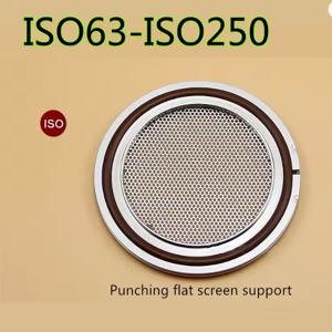 ISO63 ISO80 ISO100 ISO160 ISO200 ISO250 스테인리스 스틸 진공 플랫 스크린 브래킷 필터 브래킷 네트 알루미늄 외부 링 포함