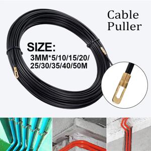 3mm 5M-40M 케이블 풀러 가이드 푸시 풀러 나일론 벽선 전선 리드 전기공 스프링 테이프 도관 스레더 풀러 배선 보조 도구