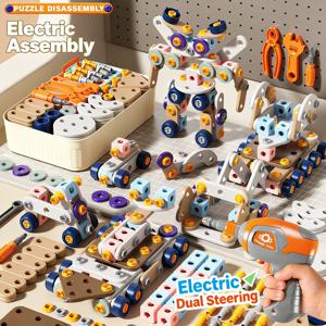 2026년 신제품 어린이 공구 세트 DIY 너트 조립 장난감 키트 STEM 3D 퍼즐 조립 도구 몬테소리 장난감 소년 소녀 선물 수리 도구