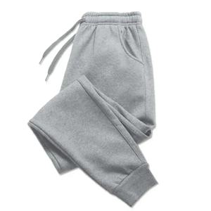 남성 캐주얼 바지 가을 겨울 플리스 스웨트팬츠 남성 러닝 조거 스포츠 짐 트라우저 패션 솔리드 컬러 운동복 롱 팬츠