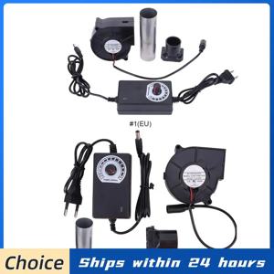 6000RPM 바베큐 팬, 가변 속도 컨트롤러 포함, DC 12V BBQ 팬, 에어 블로워, 피크닉 그릴, 나무 스토브 요리용 BBQ 블로워 팬