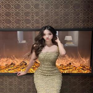 샴페인 골드 홀터넥 스트랩리스 드레스 슬리밍 섹시 롱 이브닝 가운 여성용 하이웨이스트 지퍼 스타일 민소매 KTV 웨딩