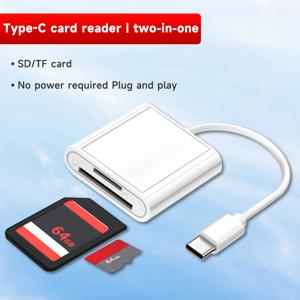 2 in 1 OTG 타입 C 카드 리더 USB 플래시 드라이브 SD TF 카드리더 (태블릿 타입 C용) 스마트 메모리 카드