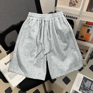 2026년 고품질 솔리드 컬러 남녀공용 여름 아메리칸 스트레이트 레그 루즈핏 캐주얼 팬츠