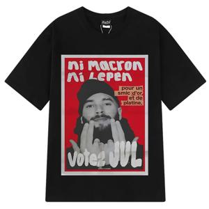 프랑스 랩퍼 Vote JUL 패션 그래픽 티셔츠 남성 여성 힙합 티셔츠 반팔 캐주얼 티셔츠 streetwear 의류