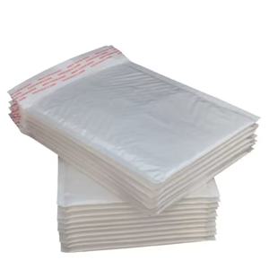 100/50pcs 진주빛 필름 방수 버블 백 포장 익스프레스 백 화이트 폼 셀프 씰 팩 백 배송 가방두꺼운