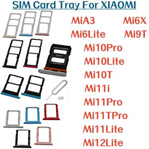 샤오미 미A3 미6X 미6라이트 미9T 미10프로 미10라이트 미10T 미11i 미11프로 미11T프로 미11라이트 미12라이트용 SIM 카드 트레이