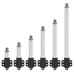 DC 12V/24V 미니 선형 액추에이터, 4/8/15/30mm/s 속도 옵션, 150mm 스트로크, 7kg 힘, 캐비닛, 창문 개폐기 및 로봇용