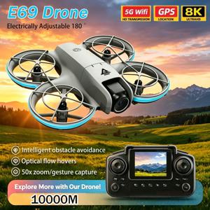 새로운 미니 RC 드론 5G 8K 전문가용 HD 항공 촬영 장애물 회피 원격 조종 항공기 듀얼 카메라 쿼드콥터 장난감