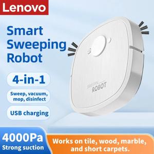 레노버 스마트 로봇 진공청소기 4 in 1 자동 청소, 물걸레질, 진공흡입, 살균, USB 충전 로봇 (가정용)