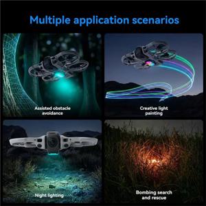 DJI Avata360/2 2-In-1 LED 야간 비행등 RGB 다채로운 플래시 경고 기능 DJI Avata360 랜딩 기어용