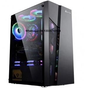 24인치 모니터 저렴한 시스템 유닛 GTX 1060 6GB 새 게이머용 데스크탑 액세서리 세트 컴퓨터 코어 i7 16GB HDD SSD 윈도우10 게이밍 PC