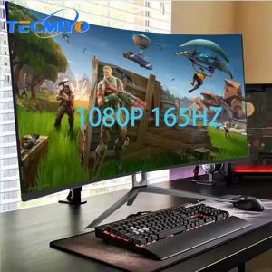 27인치 게임 모니터 240hz 1920*1080 LED 스크린 144hz 컴퓨터 커브 게이밍 PC 모니터 32인치 4k
