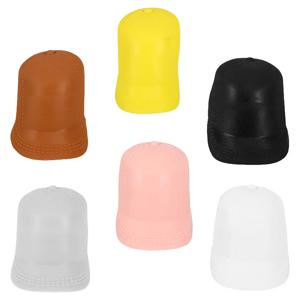 6Pcs 미니어처 피크 캡 미니 하우스 다육 식물 냄비에 대한 작은 모자 장식품 크리 에이 티브 사진 소품 장식 DIY 공예 액세서리