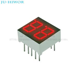적색 LED 디지털 디스플레이 디지트론 공통 양극 음극 C-C C-A, 0.36 인치, 10 핀, 3261AS, 3261BS, 2 자리 비트, 7 세그먼트, 10 개