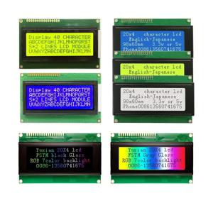2004A 20x4 IIC I2C LCD 디스플레이 파란색 흰색 녹색 화면 RGB backlgiht 검정색 문자 3.3v 또는 5v 98X60mm