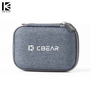 KBEAR 하이 엔드 패브릭 케이스 이어폰 헤드셋 액세서리 TRI I3 Pro 헤드폰 IEM이 포함된 휴대용 이어버드 케이스 보관 패키지 가방