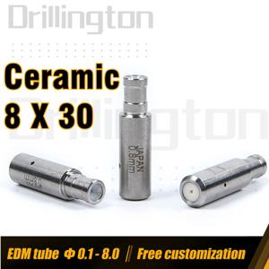 EDM 전극 가이드 8 x 30 세라믹 가이드, EDM 튜브 가이드, 드릴링 부품 EDM 작은 구멍 드릴링용 0.1mm - 3mm 홀더