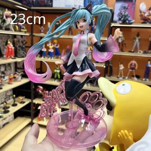 애니메이션 피규어 가상 가수 하츠네 미쿠 만화 조각상 피규어, PVC 액션 피규어, 14 ~ 25cm