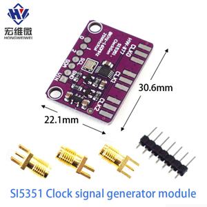 DC 3V-5V Si5351A Si5351 I2C 클럭 발생기 브레이크 아웃 보드 모듈 Si 5351 A 신호 발생기 클럭 8KHz-160MHz
