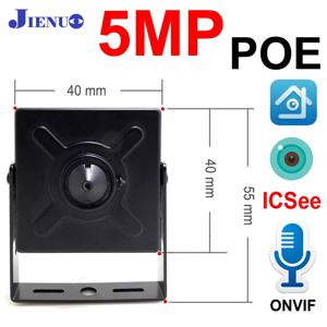 JIENUO 5MP 미니 IP 카메라 Poe 오디오 마이크로 Cctv 보안 비디오 감시 IPCam 실내 Onvif HD 네트워크 홈 캠 ICSee Xmeye