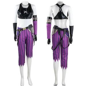 Jinx 코스프레 의상 게임 Arcan Women Jinx 의상 할로윈 파티 Comic Con Jinxx Cospay
