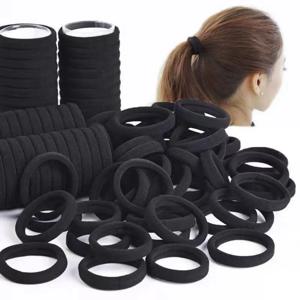 10-100PCS 블랙 고탄성 머리띠 수건 헤어 밴드 4CM 원활한 헤어 로프 가죽 헤어 액세서리 여성