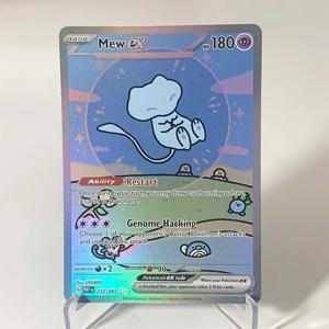 포켓몬 홀로그램 카드 MewEX/V/VMAX MewtwoVSTAR 게임 컬렉션 PTCG 프록시 카드 희귀 컬렉션 배틀 카드 장난감 선물