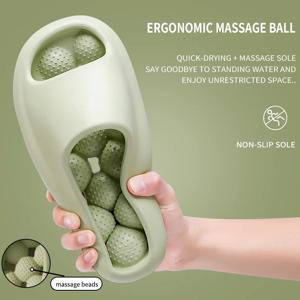 TZLDN 인체 공학적 EVA 남여 욕실 슬리퍼 누수 방지 마사지 실내 슬리퍼 편안한 통기성 캐주얼 슬리퍼