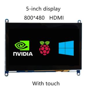 5인치 IPS LCD HDMI 800 x 480 용량성 터치 스크린 LCD 디스플레이, Sony PS4/Raspberry Pi/PC에 적합