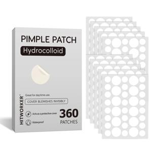 360pcs 얼굴 여드름 패치 보이지 않는 스킨 케어 여드름 여드름 패치 항염증 치유 흡수 스팟 스티커 여드름 커버