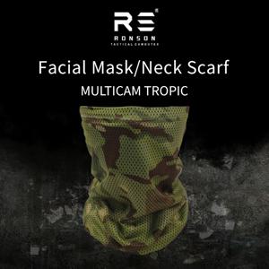 MCTP 트로픽 카모플라주 넥커치프 여름 야외 활동용 전술 페이스 마스크 자외선 차단 방풍 헤드스카프