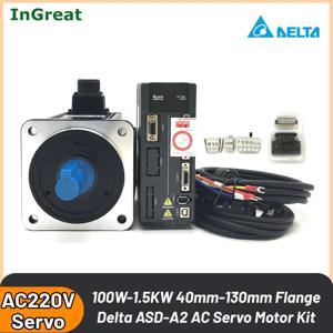 100W-1.5KW 델타 AC 서보 모터 드라이버 키트 400W 750W 1KW ASD-A2-0421-L ECMA-C10604RS RS485 EtherCAT CANopen DMCNET 서보 모터