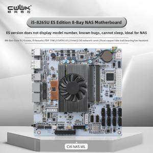 CWWK 마이크로 컨트롤 8베이 NAS - 인텔 i5-8265U ES, 8개의 SATA 포트 + 듀얼 M.2 + 듀얼 채널 DDR4 지원