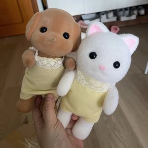 비공식 21cm 포레스트 패밀리즈 동물 가동식 팔다리 피규어 폰 스탠드 홀더 장식 귀여운 방 데스크탑 장식 생일 선물