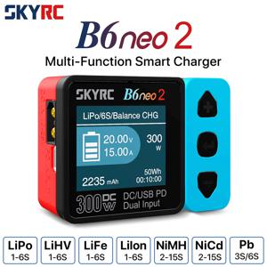NEW SKYRC B6neo 2 스마트 충전기 다기능 스마트 충전기 DC 300W PD 80W LiPo/LiFe/Lilon/LiHV/NiMH/NiCd/Pb 배터리 충전기